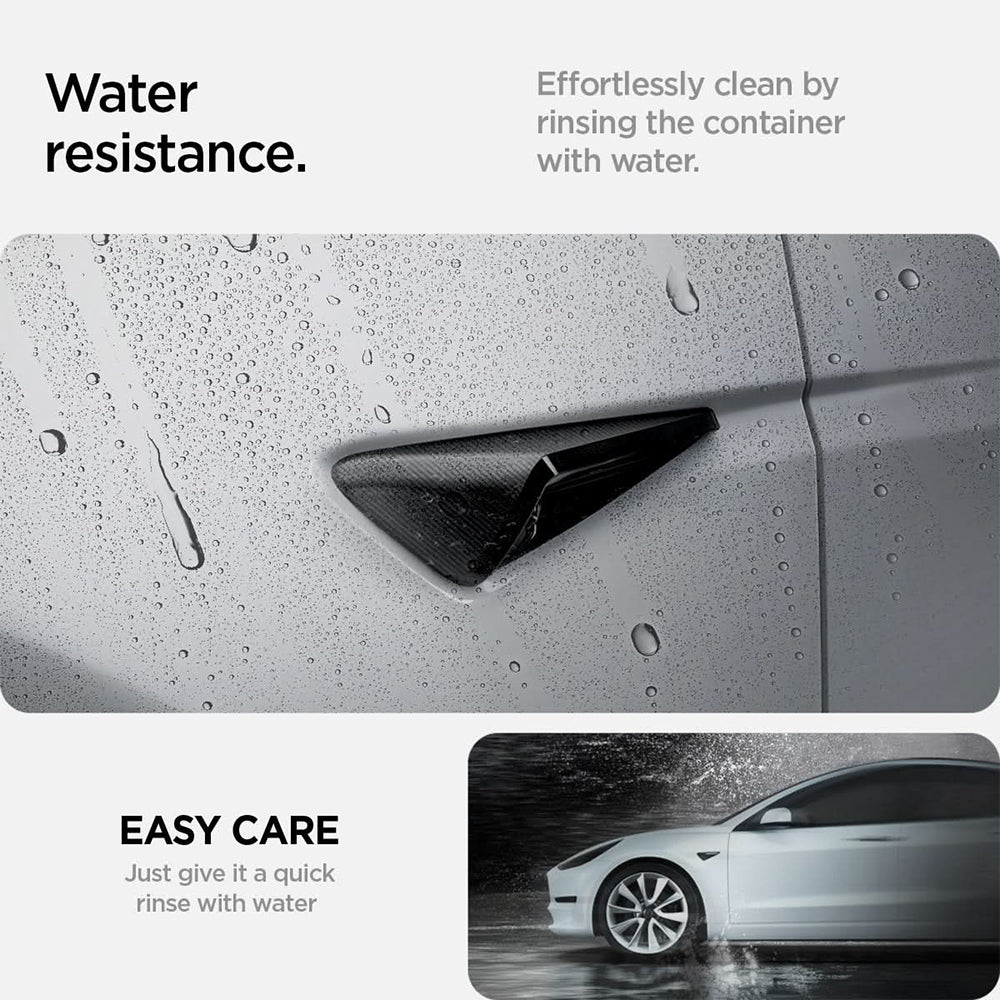 Protectie Camera Laterala Auto Spigen pentru Tesla Y Juniper / 3 Highland, Set 2 bucati ACP07124