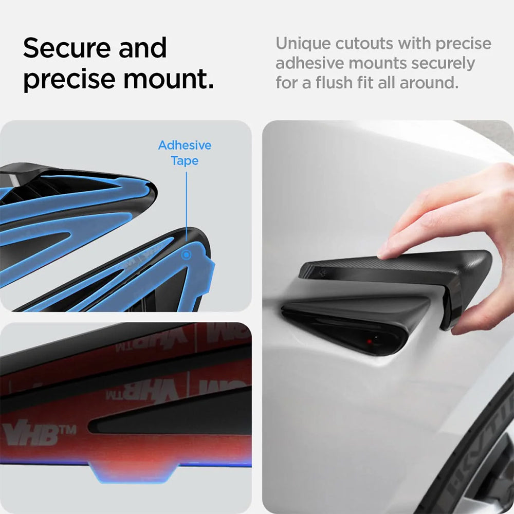 Protectie Camera Laterala Auto Spigen pentru Tesla Y Juniper / 3 Highland, Set 2 bucati ACP07124