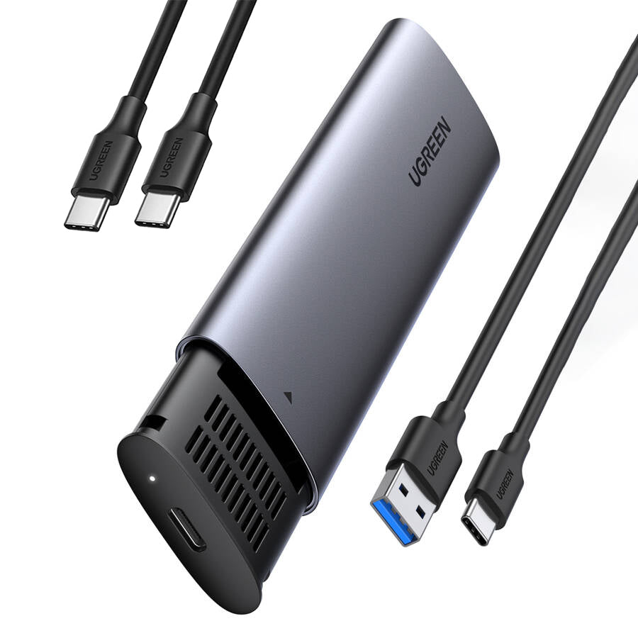 Rack UGREEN CM400 pentru SSD SATA M.2 NGFF, Gri