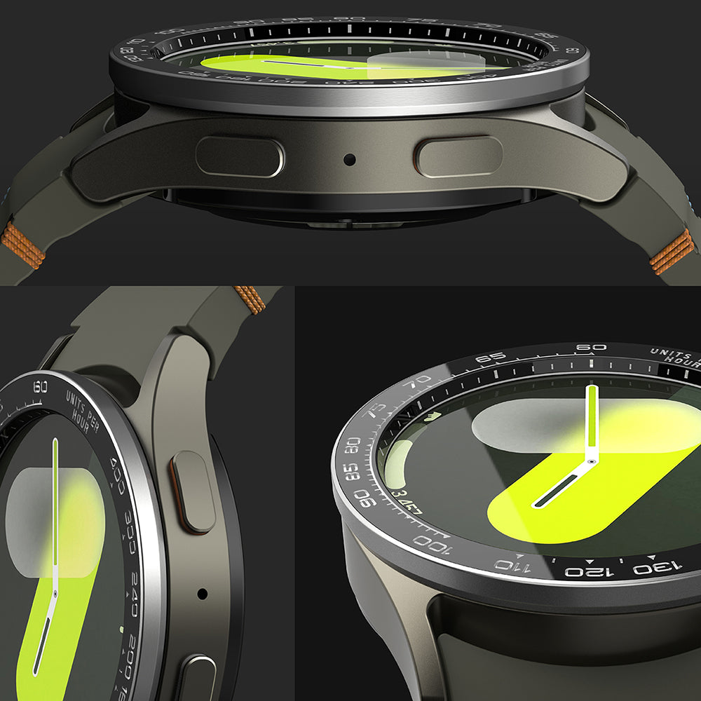 Rama Protectie Ringke Premium Styling pentru Samsung Galaxy Watch7 40mm, Model 1, Neagra