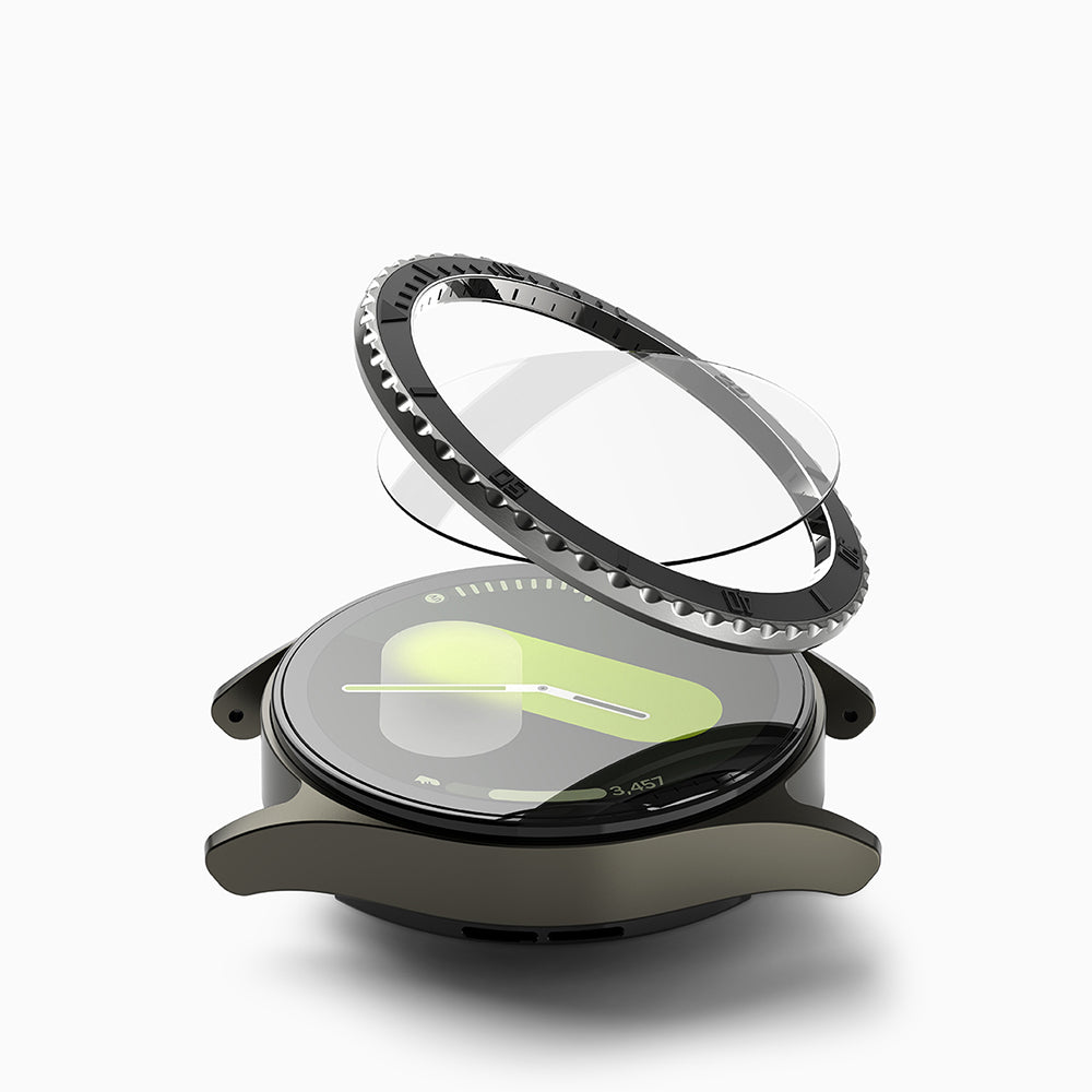 Rama Protectie Ringke Premium Styling pentru Samsung Galaxy Watch7 40mm, Model 3, Neagra