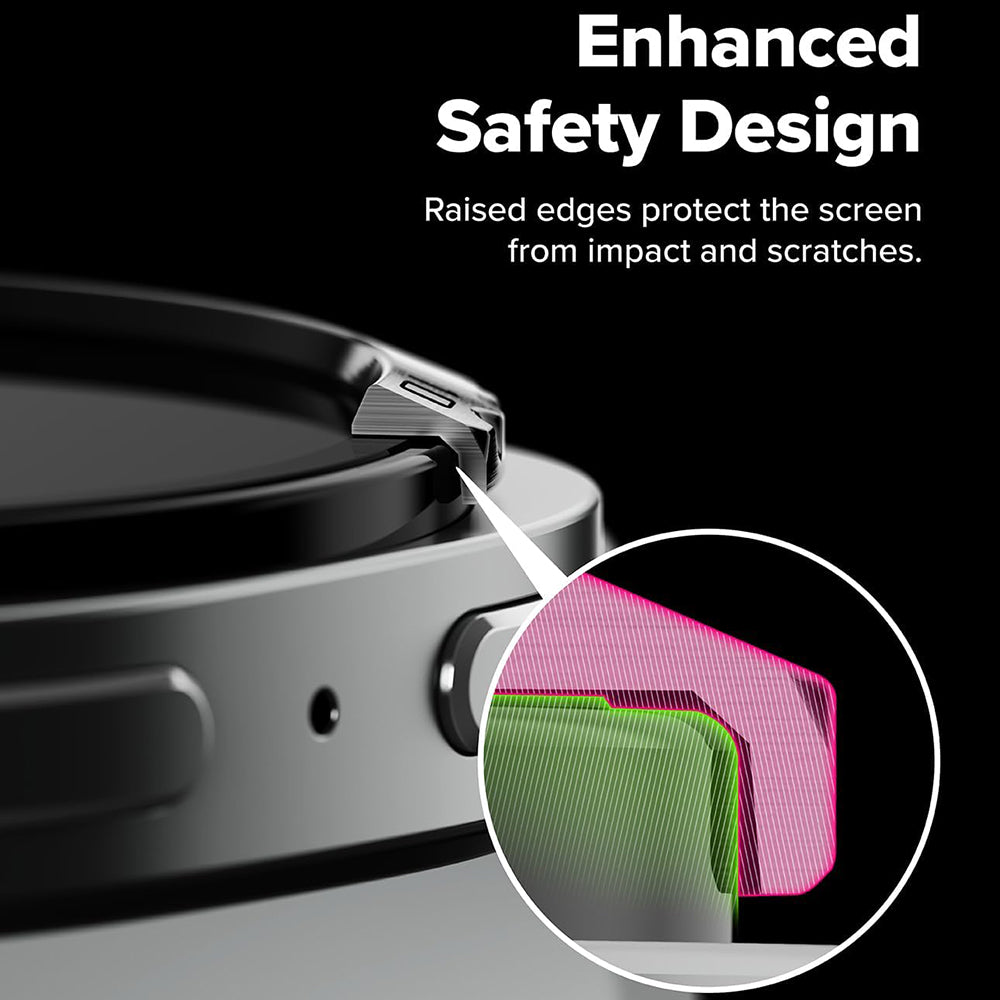Rama Protectie Ringke Inner Styling pentru Samsung Galaxy Watch8 Classic, Argintie