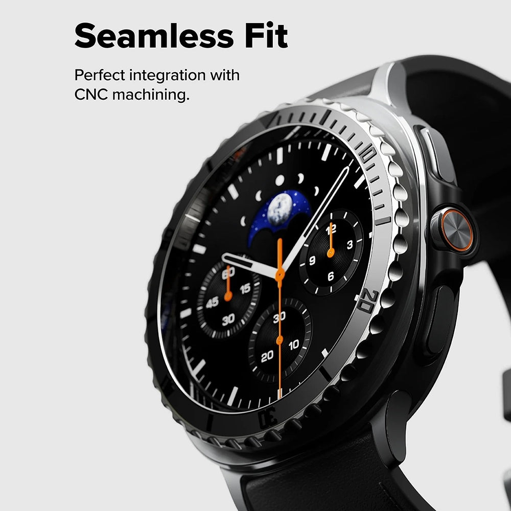 Rama Protectie Ringke Premium Styling pentru Samsung Galaxy Watch8 Classic, Neagra