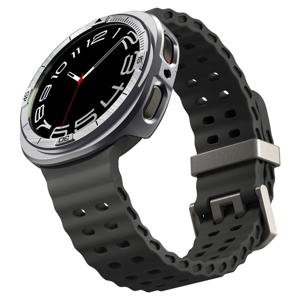 Rama Protectie Spigen Tune Pro Pilot pentru Samsung Galaxy Watch9 / Watch8 44mm, Argintie ACS10011