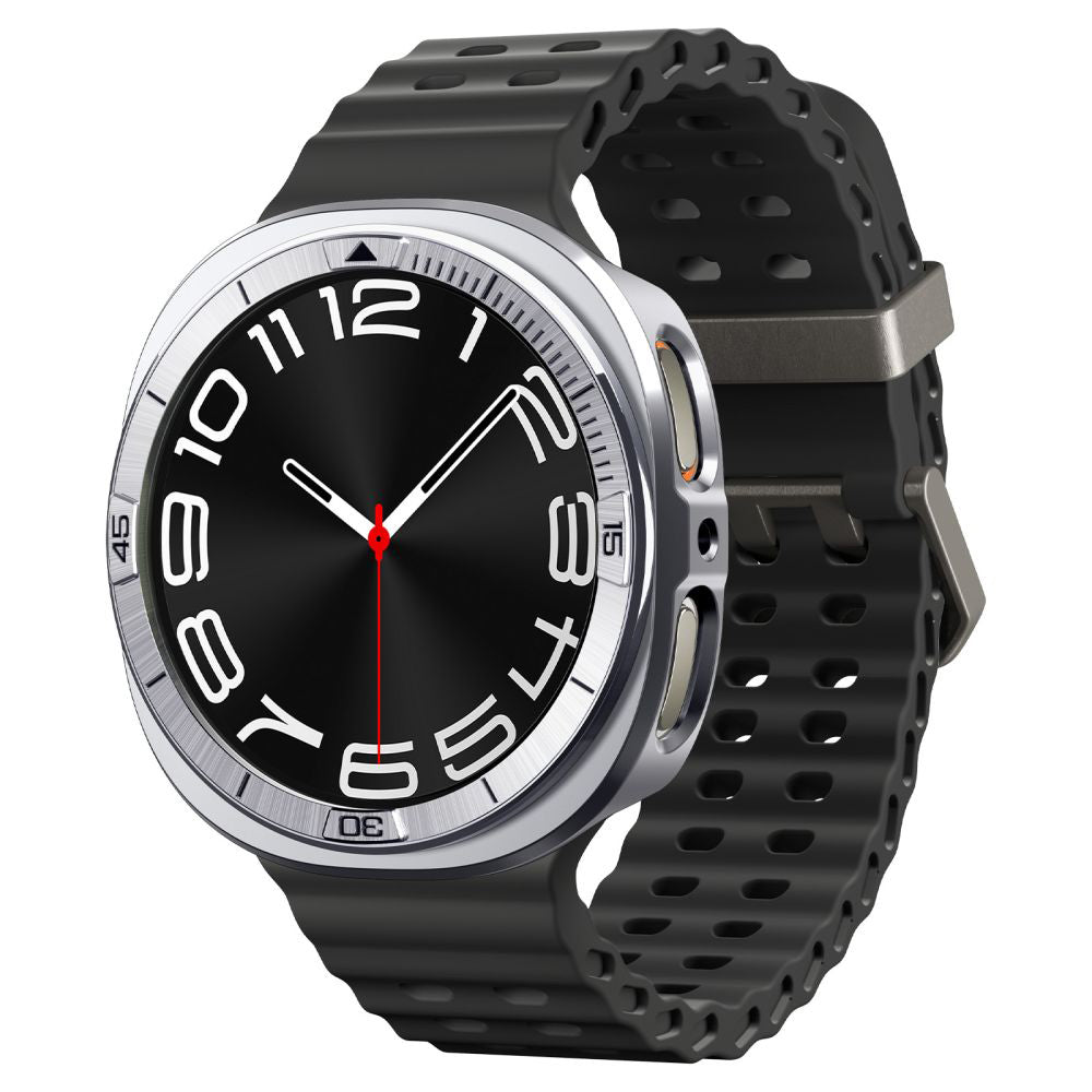 Rama Protectie Spigen Tune Pro Pilot pentru Samsung Galaxy Watch9 / Watch8 44mm, Argintie ACS10011