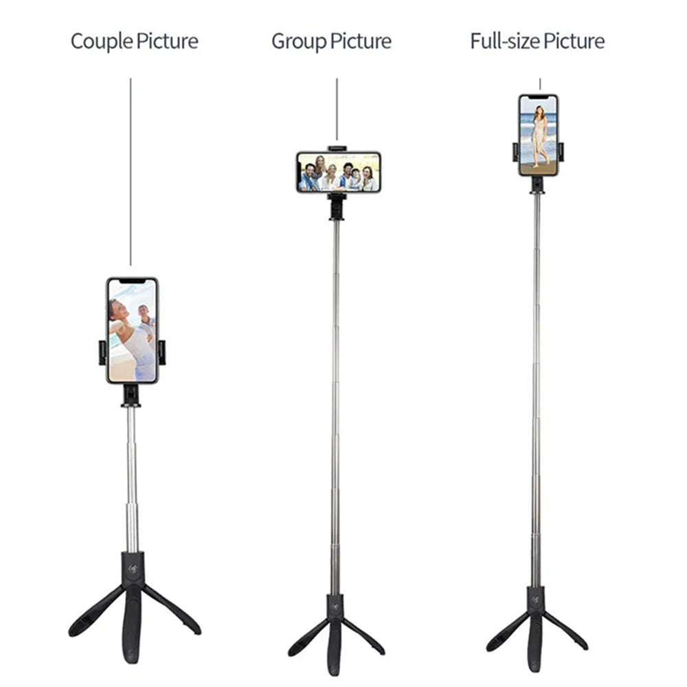 Selfie Stick Bluetooth Techsuit K06, Universal, Negru