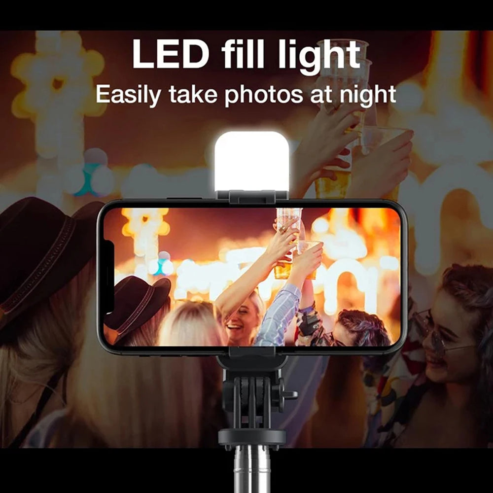 Selfie Stick Bluetooth Techsuit L02s, Universal, Negru