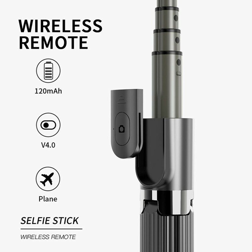 Selfie Stick Bluetooth Techsuit L08, Universal, Negru