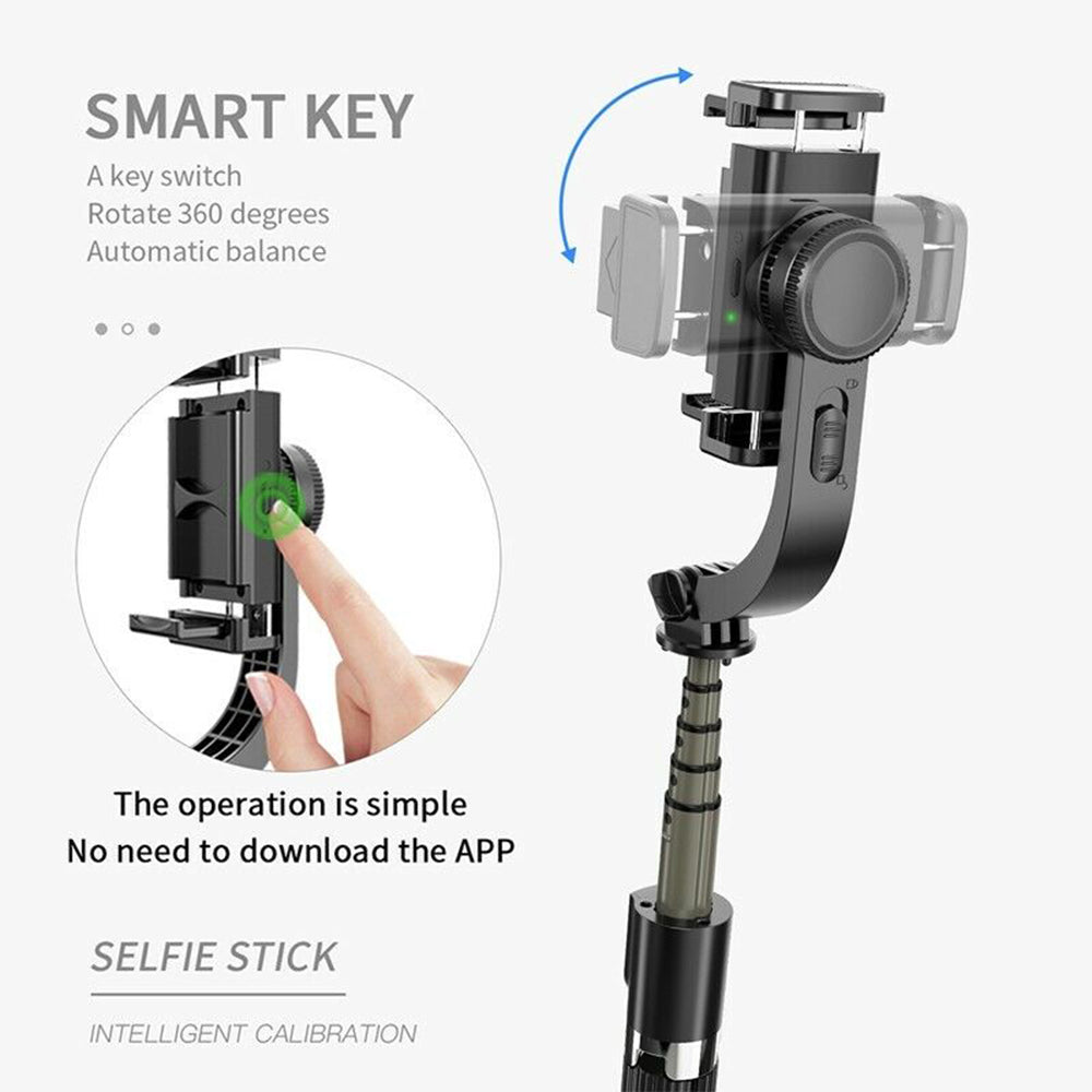 Selfie Stick Bluetooth Techsuit L08, Universal, Negru