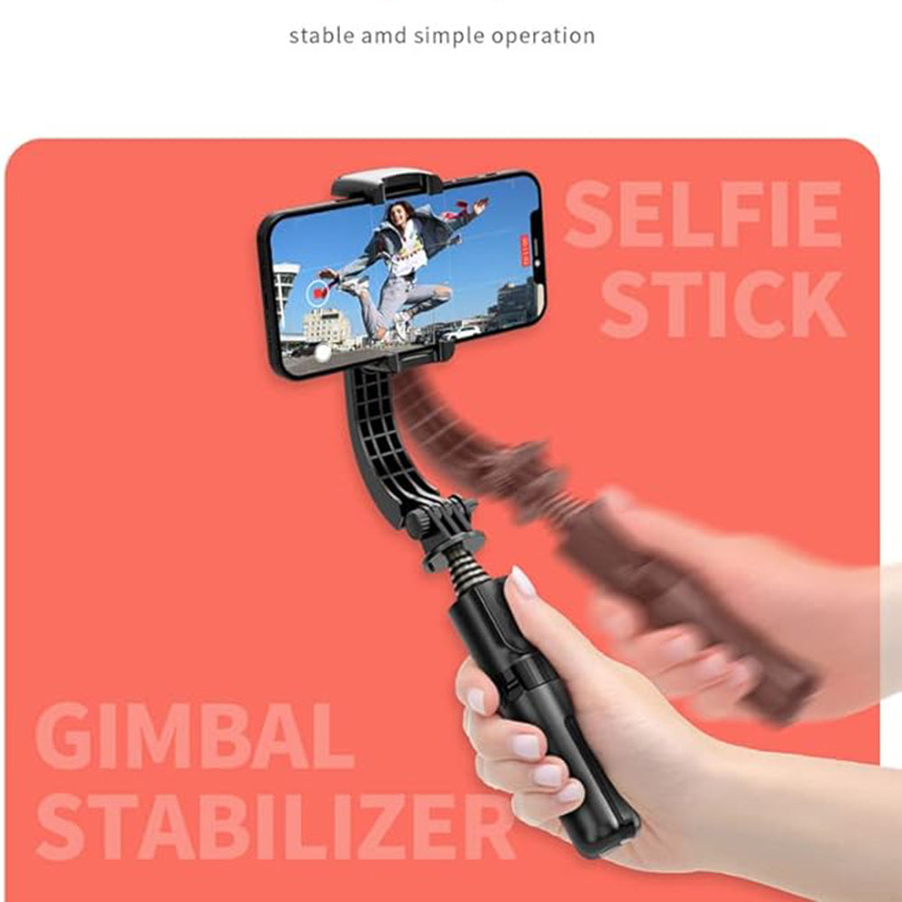 Selfie Stick Bluetooth Techsuit L08Mini, Universal, Negru