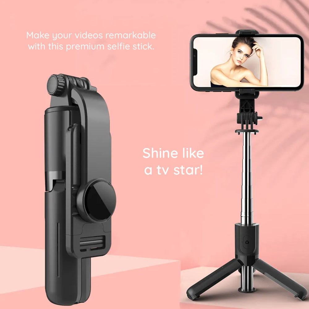Selfie Stick Bluetooth Techsuit L11, Universal, Negru