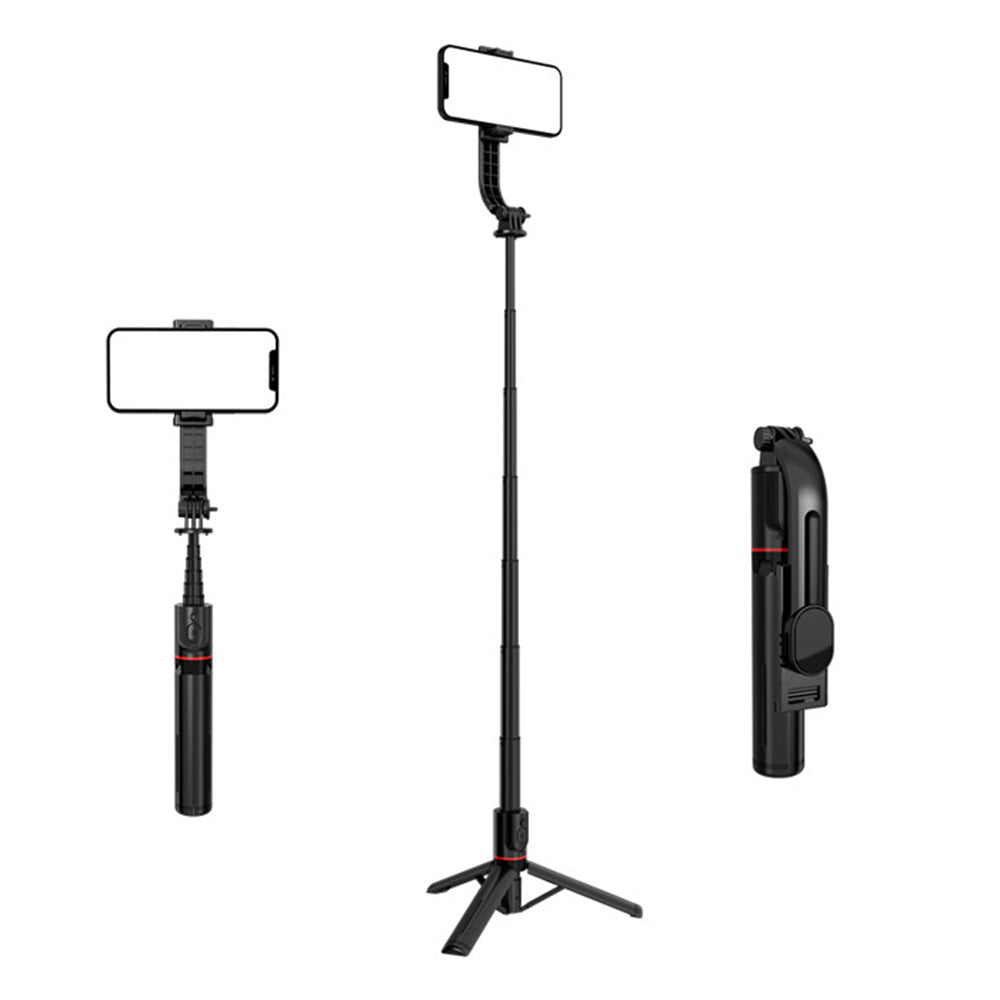 Selfie Stick Bluetooth Techsuit L12, Universal, Negru