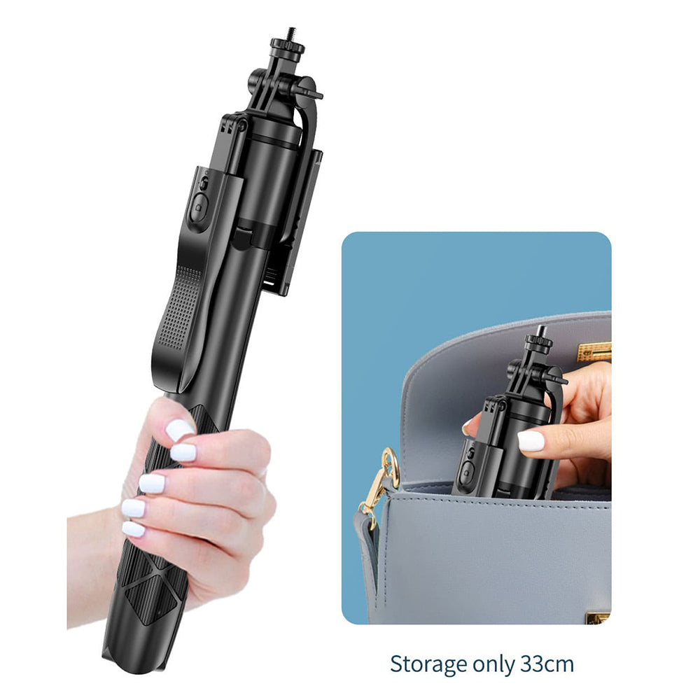 Selfie Stick Bluetooth Techsuit L16, Universal, Negru