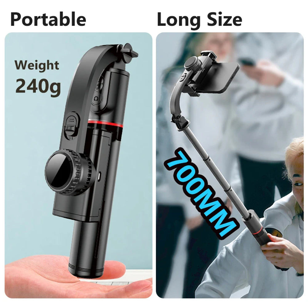 Selfie Stick Bluetooth Techsuit L19, Universal, Negru