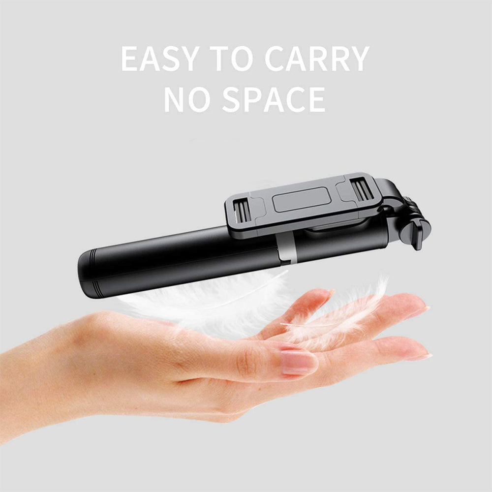 Selfie Stick Bluetooth Techsuit Q01, Universal, Alb