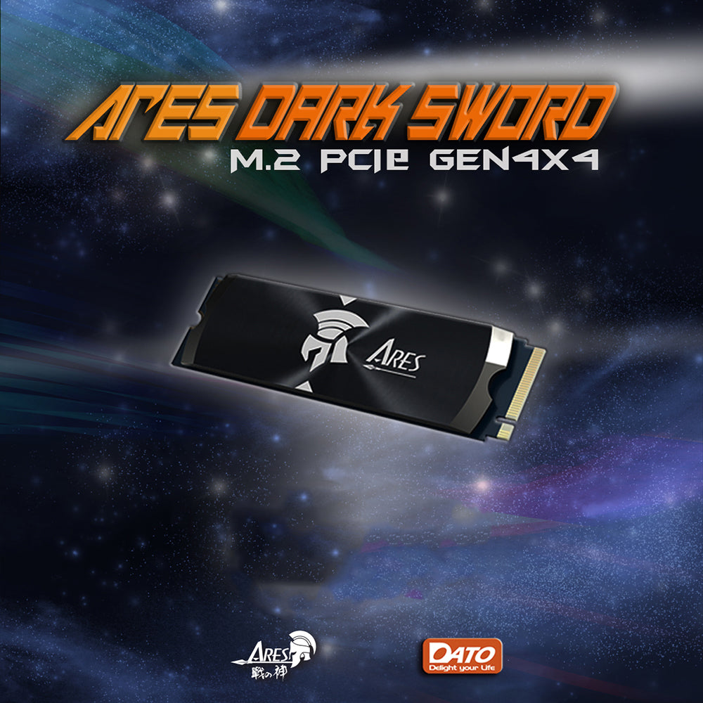 Solid State Drive (SSD) Dato Ares Dark Sword, 1TB, NVMe 1.4, PCIE Gen4x4, Negru ARSDSK-1TB