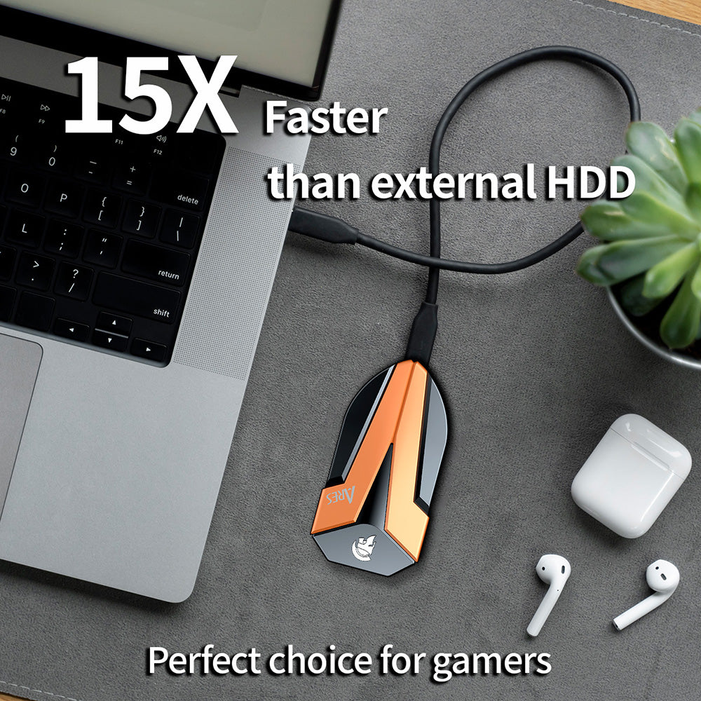 Solid State Drive (SSD Extern) Dato Ares Amber Shield, 4TB, Negru ARSASE-4TB