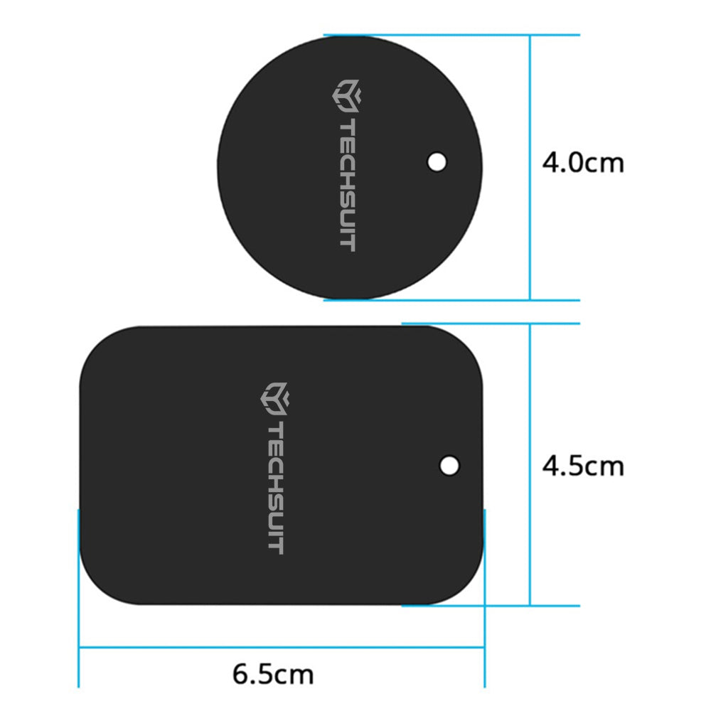 Sticker Metalic Techsuit MP03 2in1, Negru