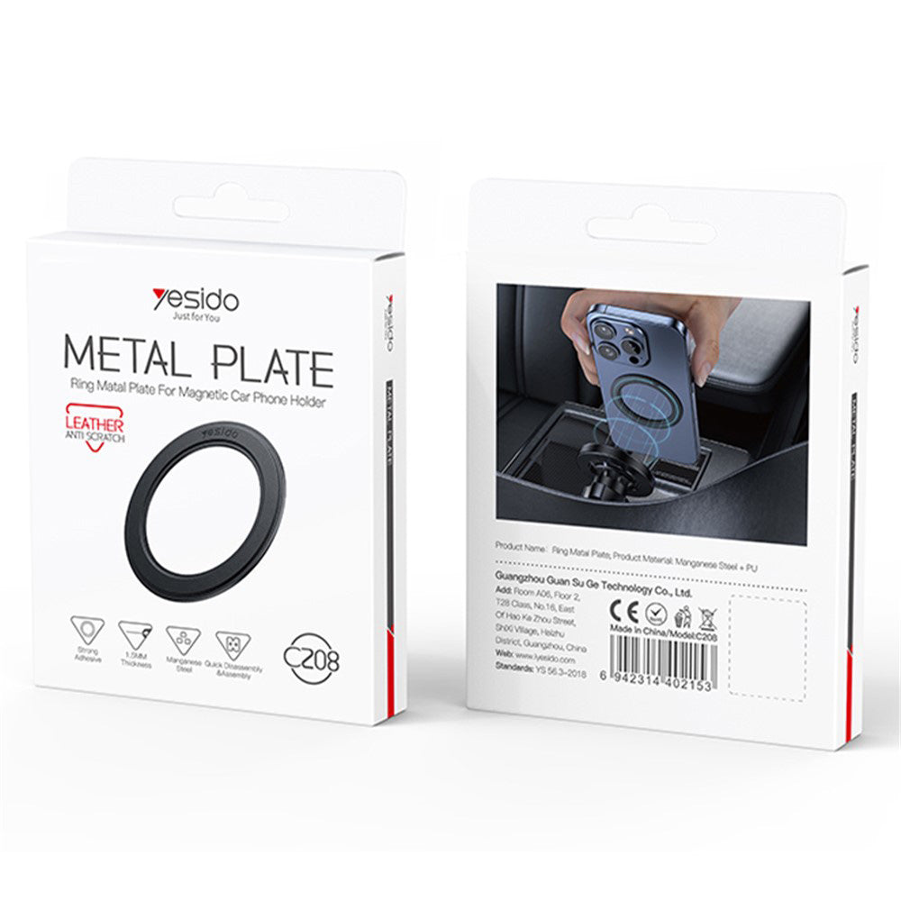 Sticker Metalic Yesido C208, Negru