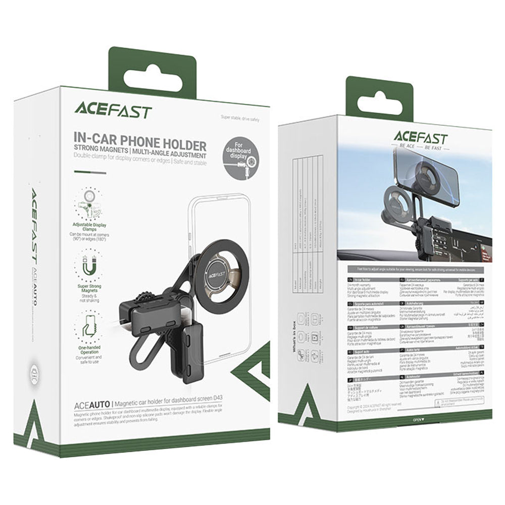 Suport Auto Magnetic Acefast D43, Universal, Negru
