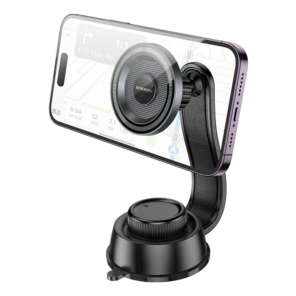 Suport Auto Magnetic Borofone BH123 Profit, 4.5inch - 7inch, Negru