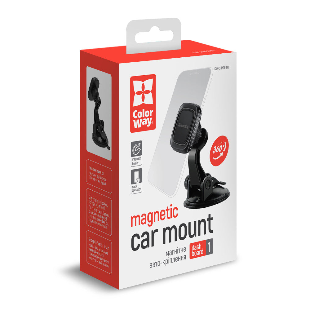 Suport Auto Magnetic ColorWay CW-CHM06, Universal, Negru