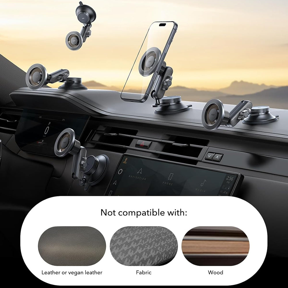 Suport Auto Magnetic ESR OmniLock Dash, Universal, Negru