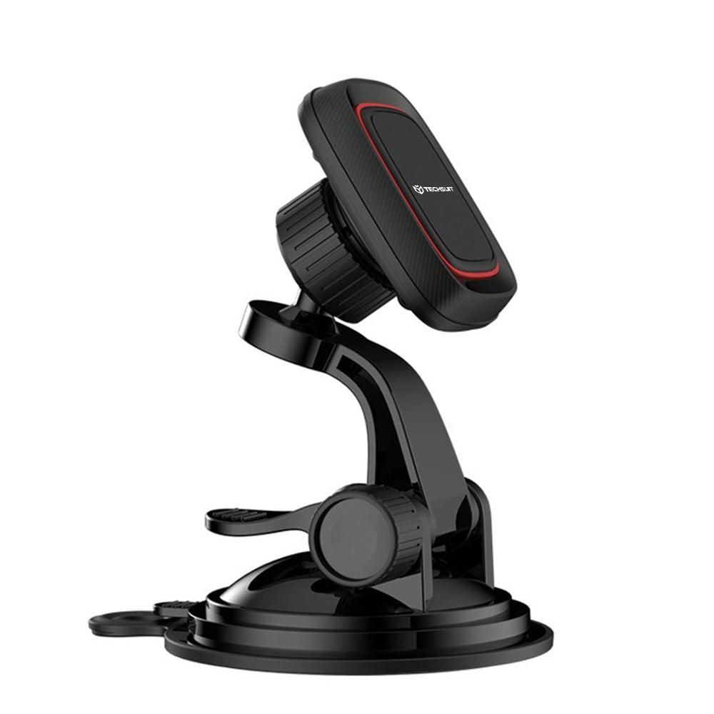 Suport Auto Magnetic Techsuit S6, Universal, Negru Rosu