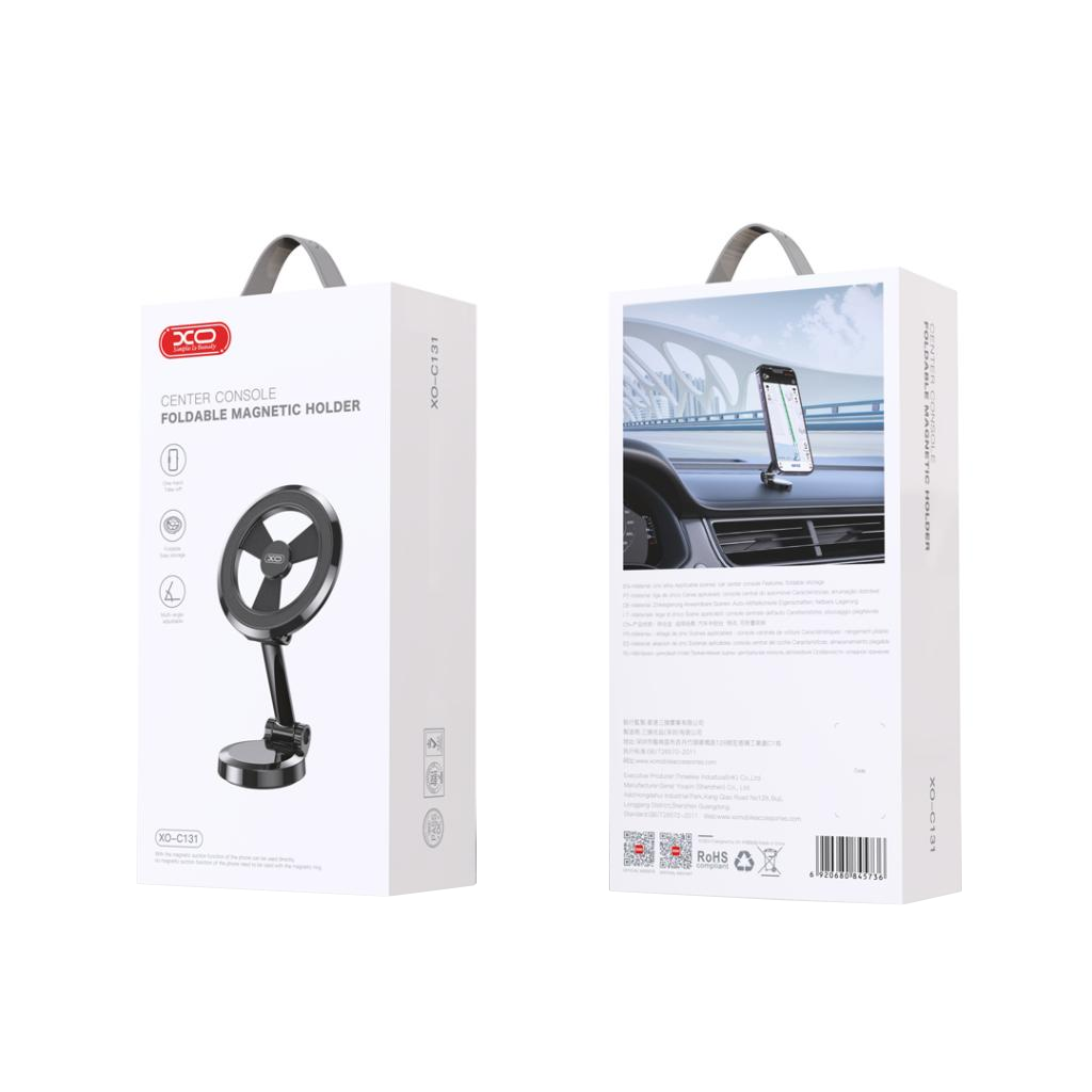 Suport Auto Magnetic XO Design C131, 4.7inch - 6.9inch, Gri