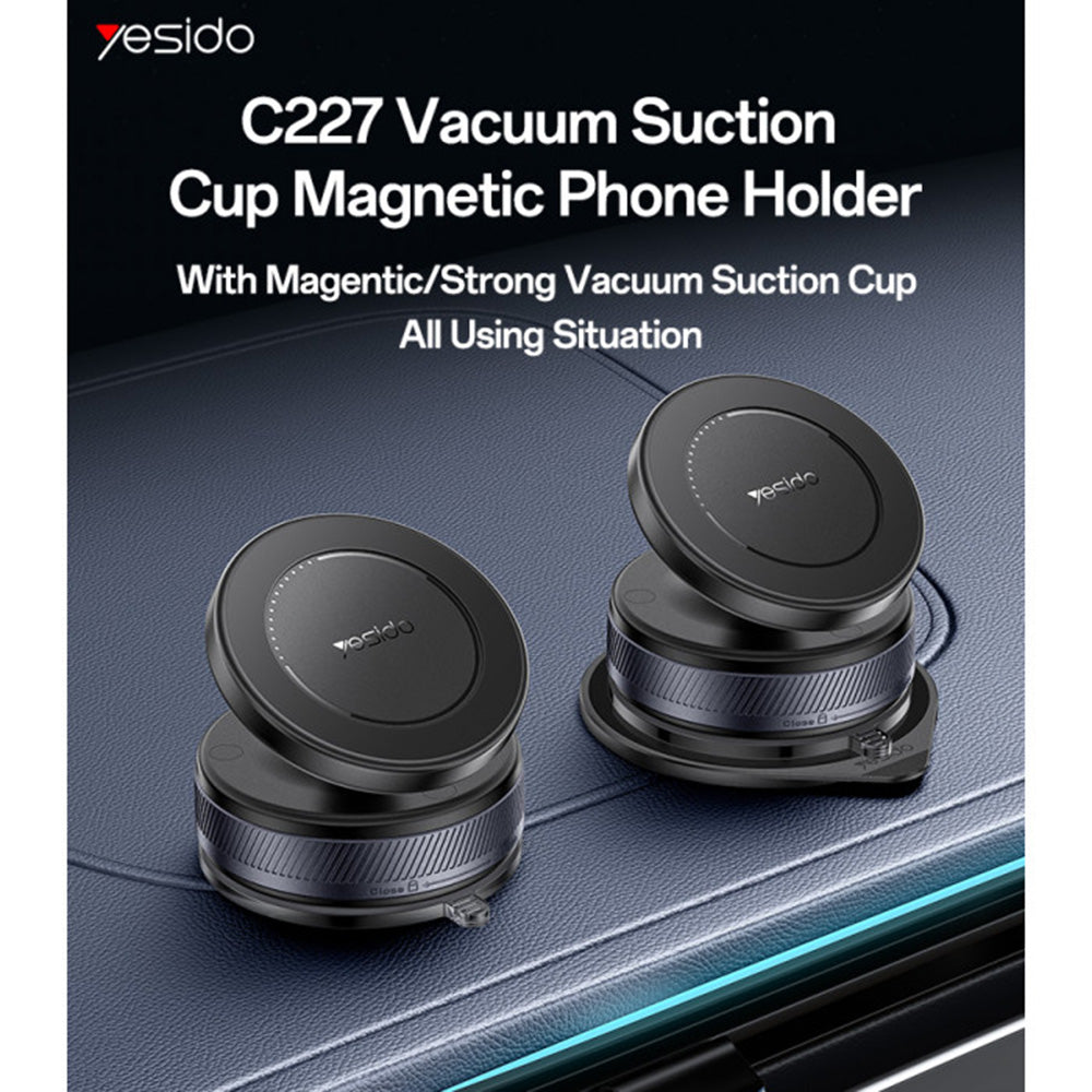 Suport Auto Magnetic Yesido C227, Universal, Negru