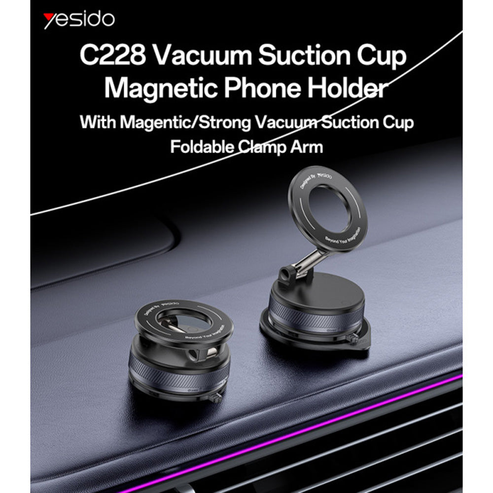 Suport Auto Magnetic Yesido C228, Universal, Negru