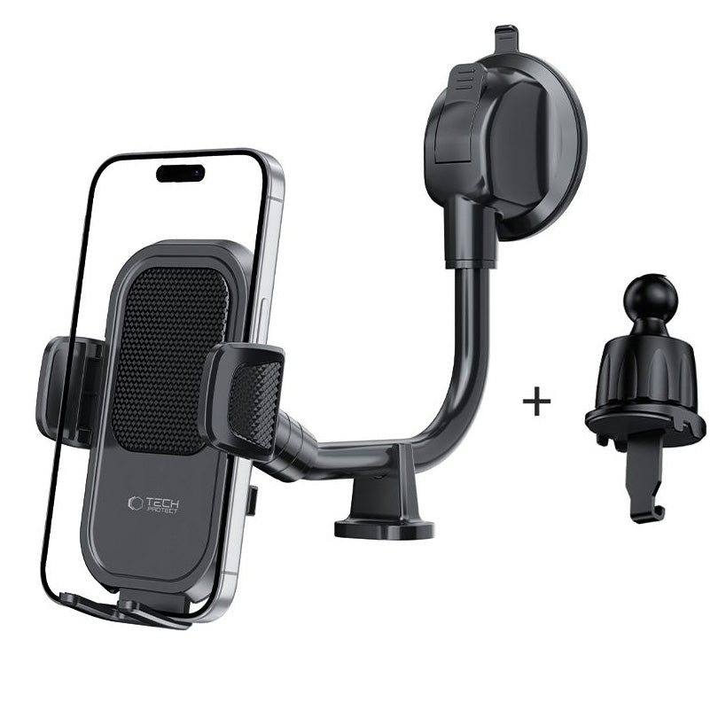 Suport Auto Tech-Protect V8-2 2in1, Universal, Negru