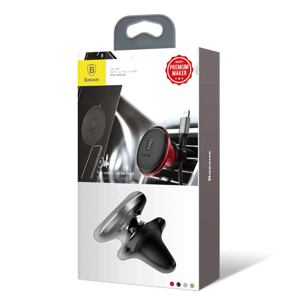 Suport Auto Magnetic Baseus Air Vent, Universal, Negru SUGX-A0