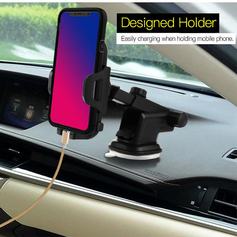 Suport Auto Yesido C23, 3.8inch - 6.4inch, Negru