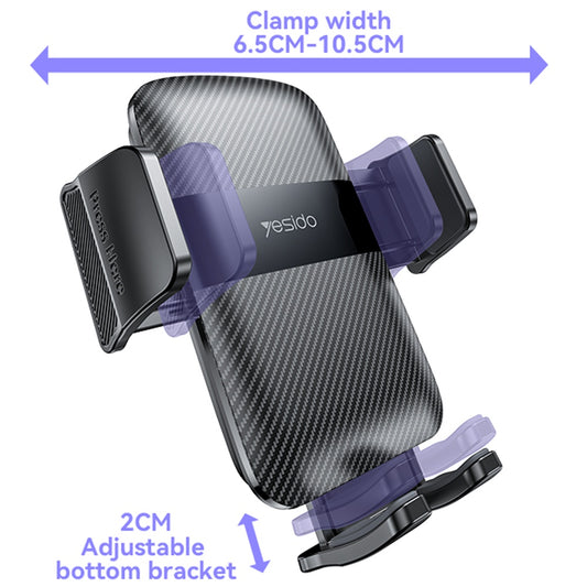 Suport Auto Yesido C251, 4.8inch - 7.2inch, Negru