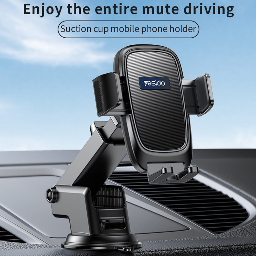 Suport Auto Yesido C262, 4.7inch - 7.2inch, Negru
