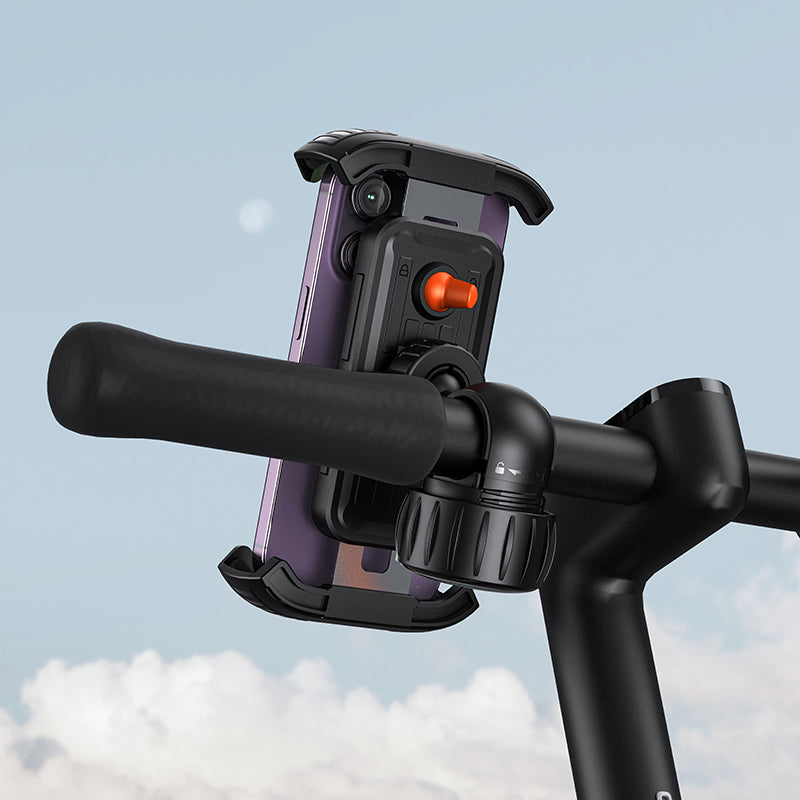 Suport Bicicleta Baseus QuickGo, 4.6inch - 6.8inch, Negru C40561500113-00