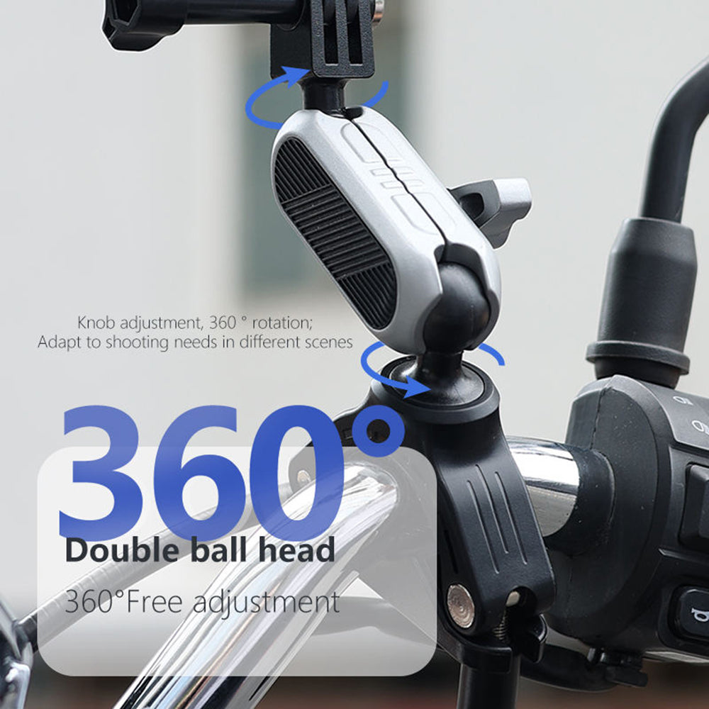 Suport Bicicleta Camera Sport Techsuit JX-008 pentru GoPro, Gri