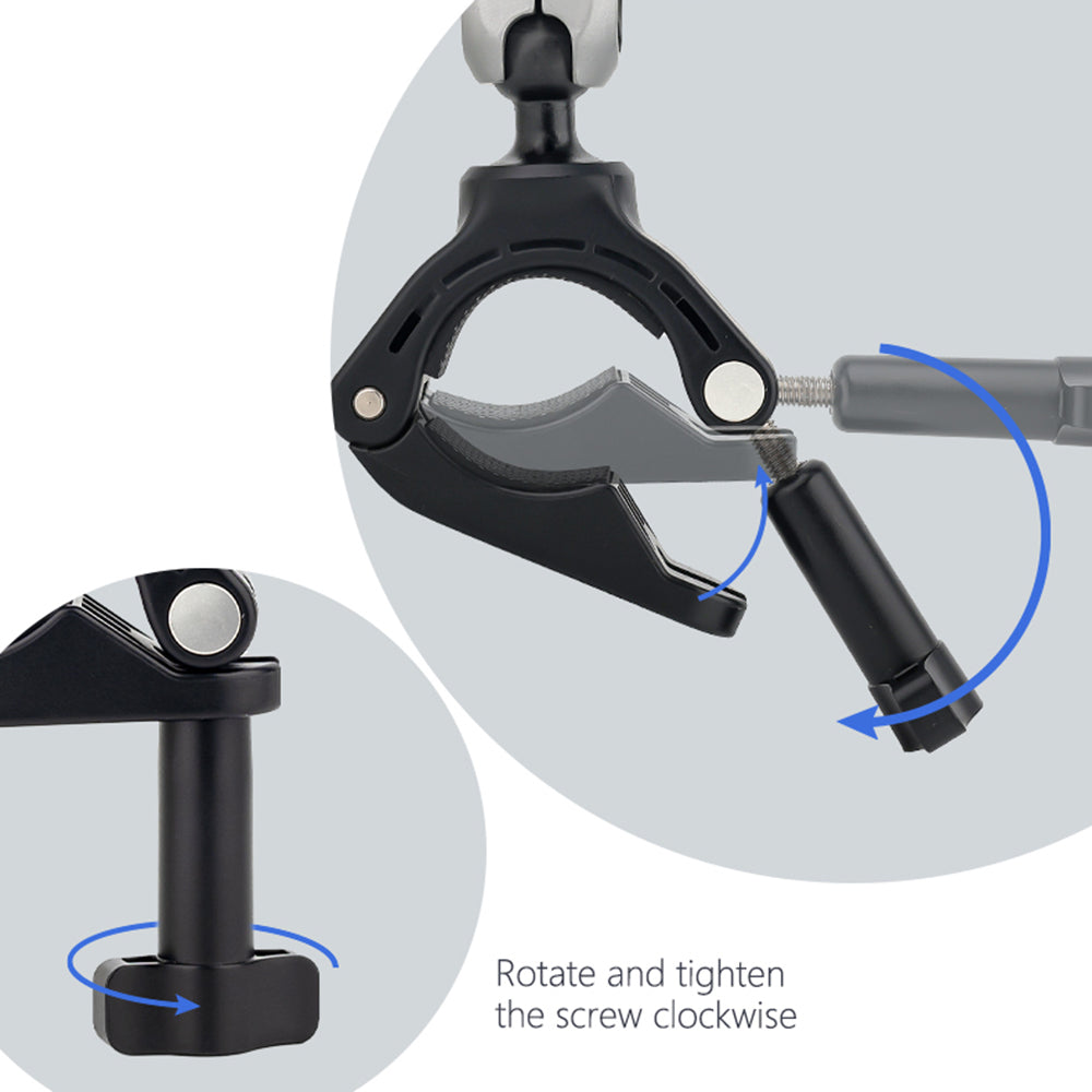 Suport Bicicleta Camera Sport Techsuit JX-008 pentru GoPro, Gri