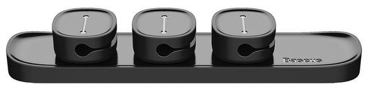 Organizator Cabluri Baseus Peas, Magnetic, Negru ACWDJ-01
