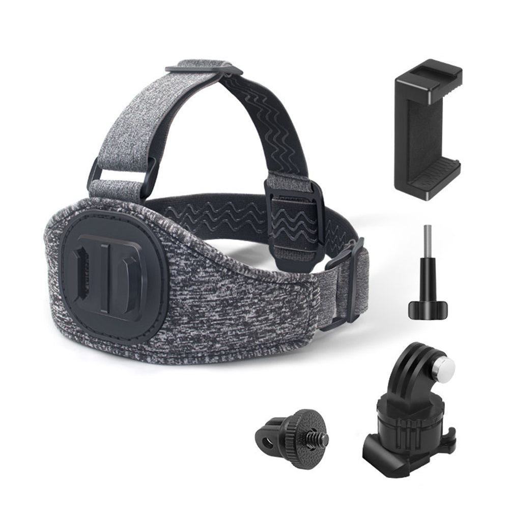 Suport Cap Camera Sport Techsuit JX-003 pentru GoPro Series, Gri