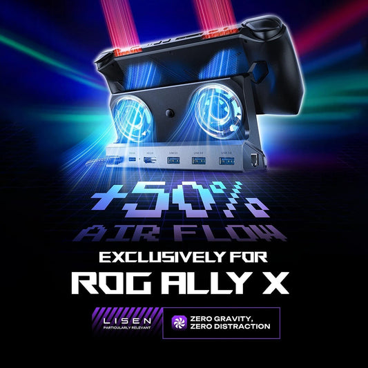 Hub Suport cu Cooler Lisen S1 pentru Consola ROG / Lenovo / Razer / Aya / Logitech / Onexplayer Series, Negru YL0423110005