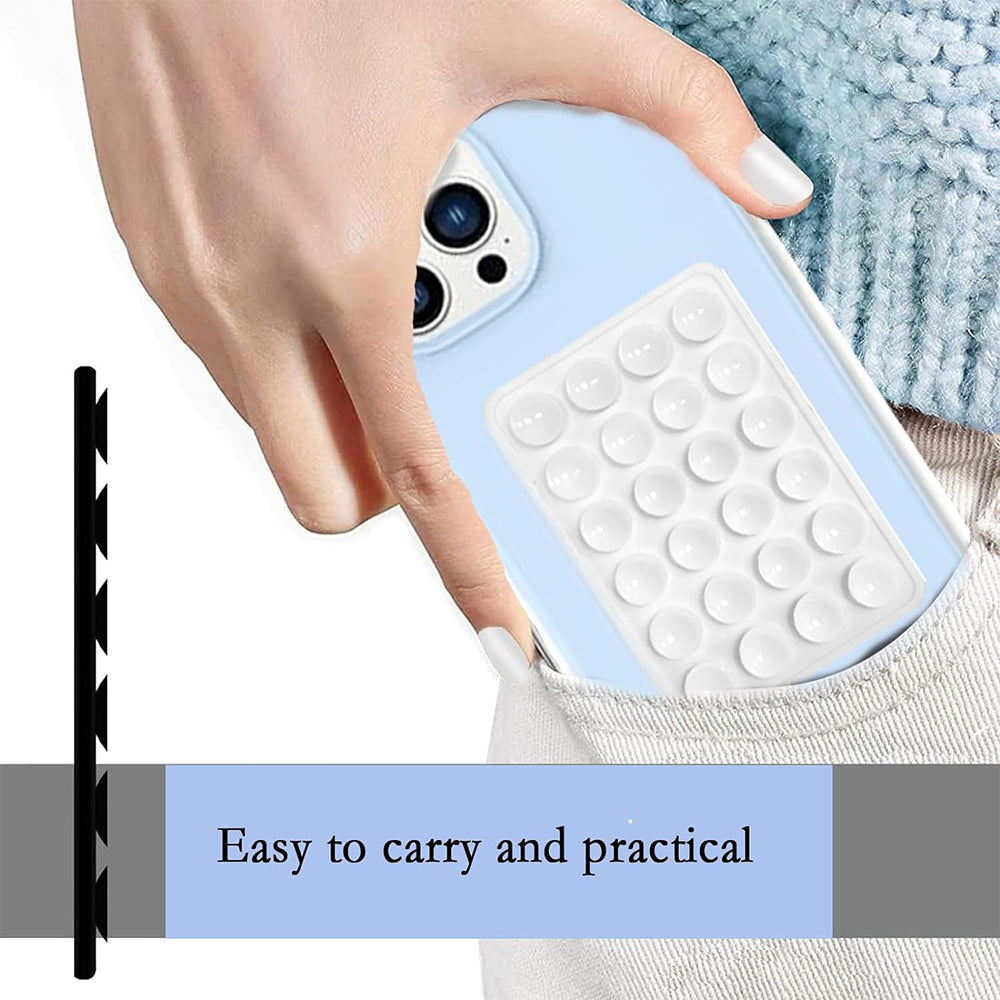 Suport cu Ventuze Techsuit SL-PAD, Roz Pastel