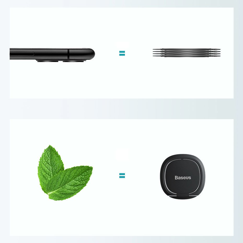 Baseus Ultrathin Universal Handy-Halterung mit Ring | Grau