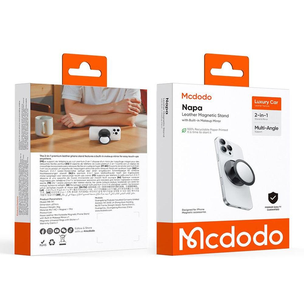 Suport Inel McDodo MR-7912 2in1, Universal, Negru