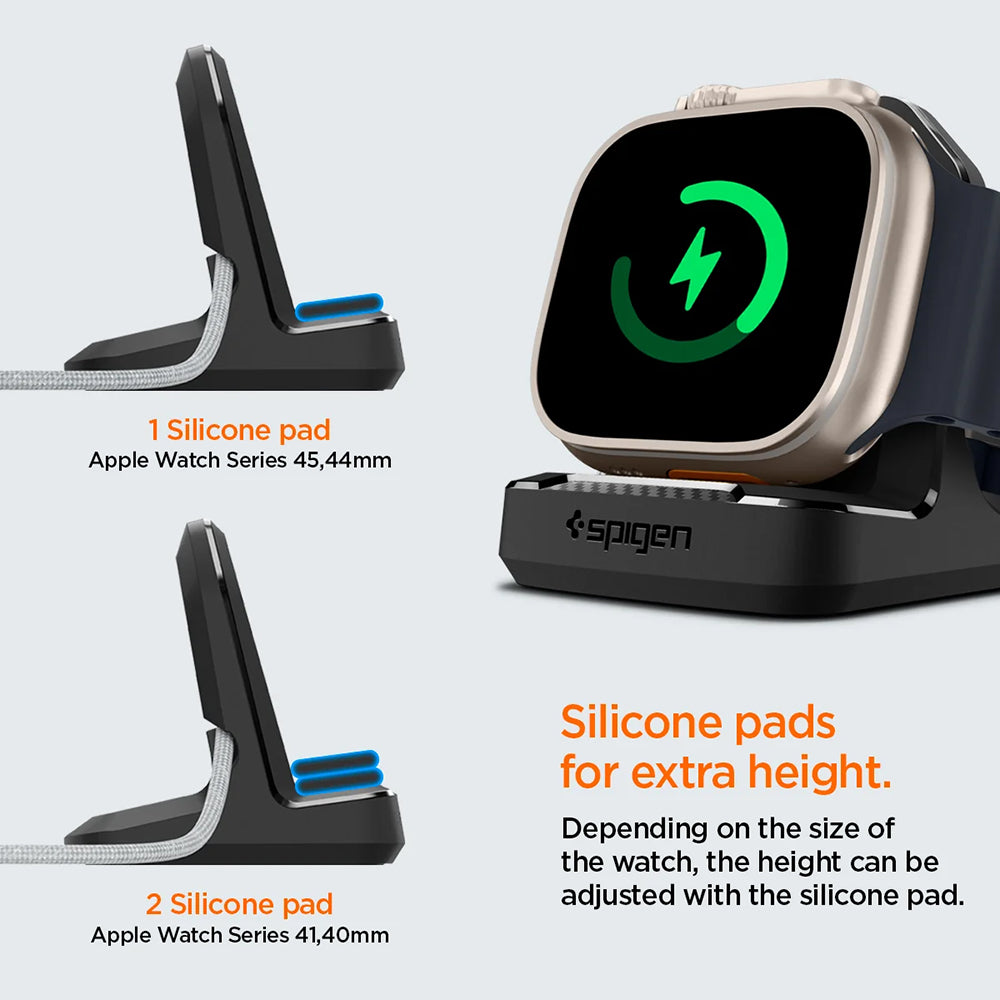 Suport Spigen Rugged Armor pentru Apple Watch Series, Negru AMP05764
