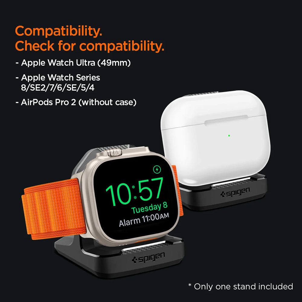 Suport Spigen Rugged Armor pentru Apple Watch Series, Negru AMP05764