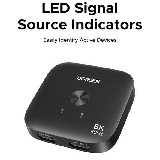 Switch Video HDMI UGREEN 65877, Negru