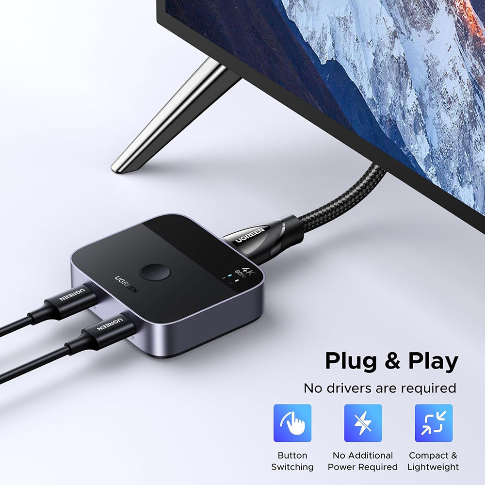 Switch Video USB-C UGREEN AW502 (55451), Gri