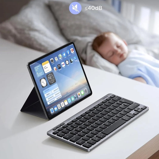 Tastatura Wireless UGREEN 75049, BT / Wi-Fi, Neagra